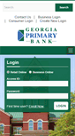 Mobile Screenshot of georgiaprimarybank.com